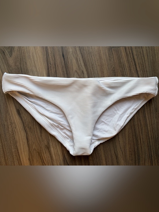 Seafolly Other - Seafolly White Ribbed Bikini Bottom